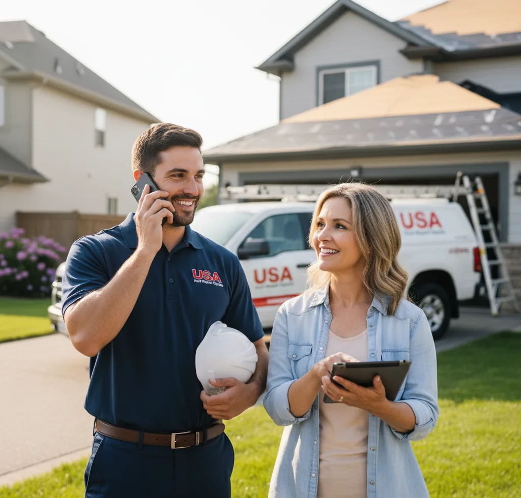 USA Roof Repair Experts customer support in Port Jefferson Station